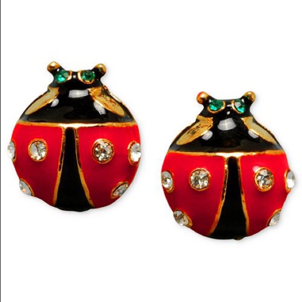 Betsey Johnson Ladybug Stud Earrings 🐞